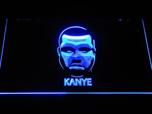 Kanye West Face LED Neon Sign