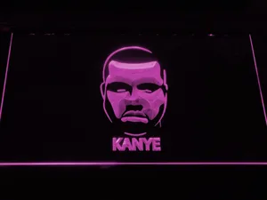 Kanye West Face LED Neon Sign