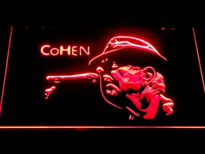 Leonard Cohen Face LED Neon Sign