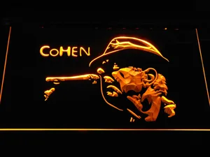 Leonard Cohen Face LED Neon Sign