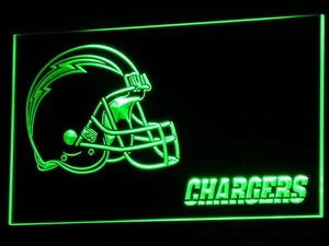 Los Angeles Chargers Helmet LED Neon Sign