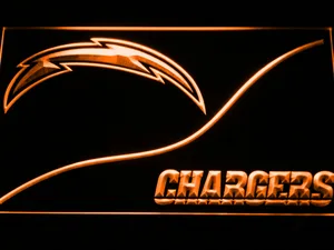 Los Angeles Chargers Split LED Neon Sign