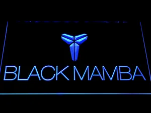 Los Angeles Lakers Kobe Bryant Black Mamba Logo LED Neon Sign