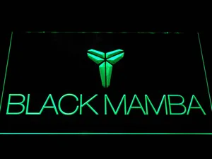 Los Angeles Lakers Kobe Bryant Black Mamba Logo LED Neon Sign