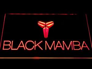 Los Angeles Lakers Kobe Bryant Black Mamba Logo LED Neon Sign