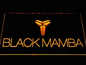 Los Angeles Lakers Kobe Bryant Black Mamba Logo LED Neon Sign