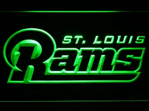 Los Angeles Rams 2000-2015 Text LED Neon Sign - Legacy Edition