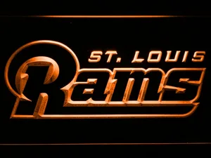 Los Angeles Rams 2000-2015 Text LED Neon Sign - Legacy Edition