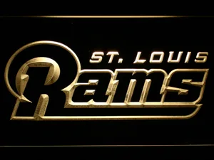 Los Angeles Rams 2000-2015 Text LED Neon Sign - Legacy Edition