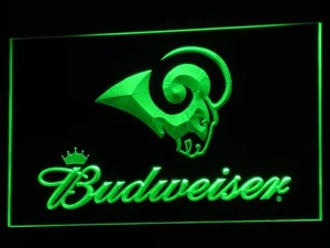 Los Angeles Rams Budweiser LED Neon Sign