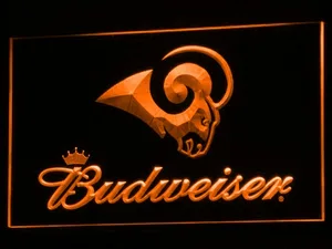 Los Angeles Rams Budweiser LED Neon Sign