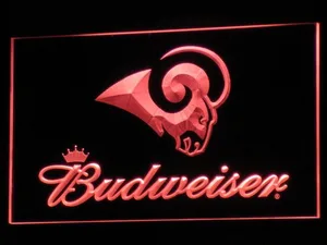 Los Angeles Rams Budweiser LED Neon Sign