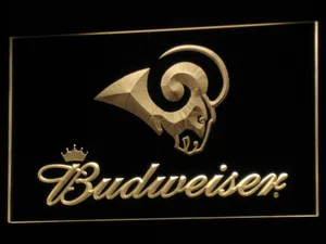 Los Angeles Rams Budweiser LED Neon Sign