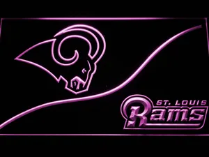 Los Angeles Rams Split LED Neon Sign - Legacy Edition