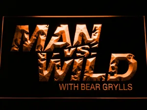 Man vs Wild with Bear Grylls LED Neon Sign