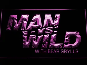 Man vs Wild with Bear Grylls LED Neon Sign
