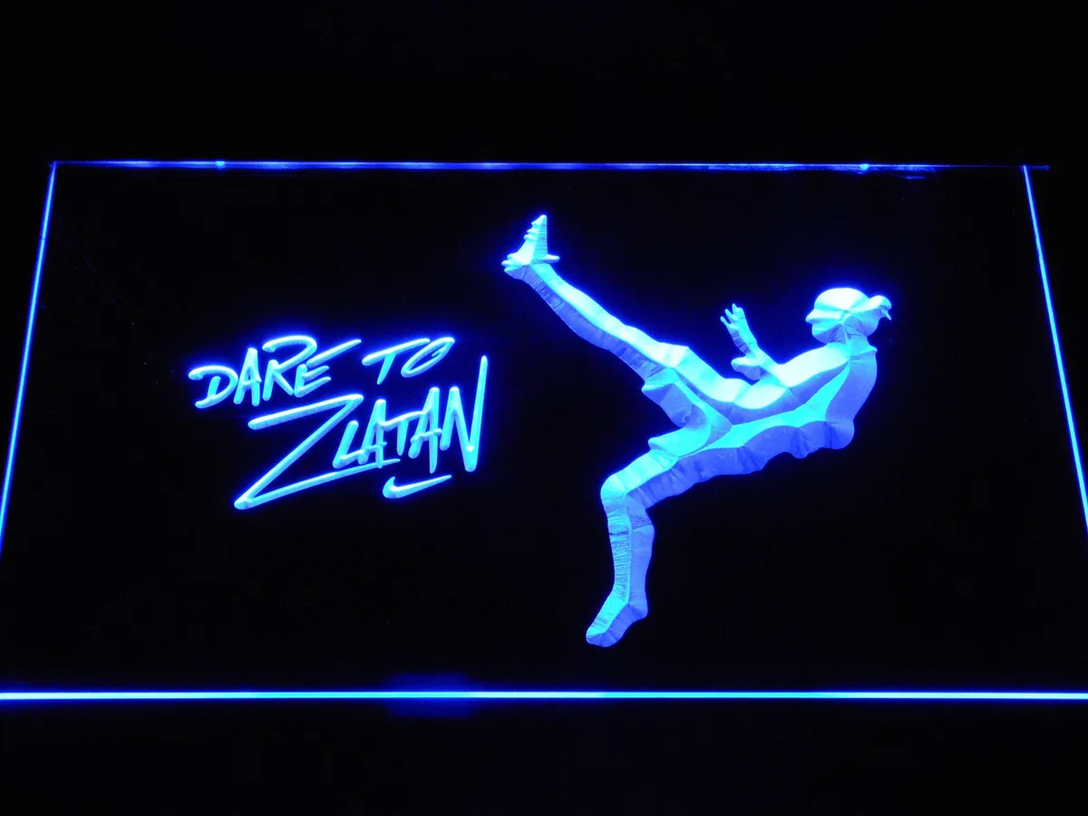 Manchester United Football Club Dare To Zlatan LED Neon Sign
