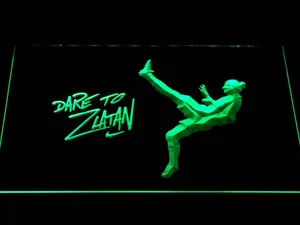 Manchester United Football Club Dare To Zlatan LED Neon Sign