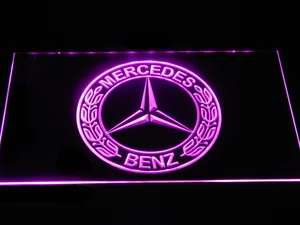 Mercedes Benz Old Logo LED Neon Sign