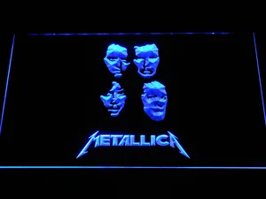 Metallica Faces LED Neon Sign