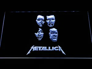 Metallica Faces LED Neon Sign
