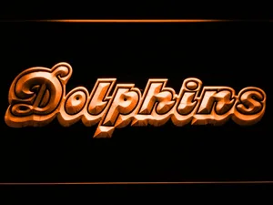Miami Dolphins 1980-1996 LED Neon Sign - Legacy Edition