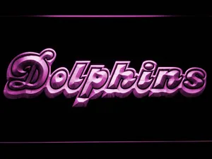 Miami Dolphins 1980-1996 LED Neon Sign - Legacy Edition