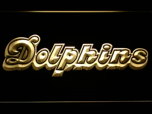 Miami Dolphins 1980-1996 LED Neon Sign - Legacy Edition