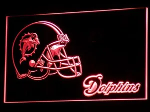 Miami Dolphins Helmet LED Neon Sign