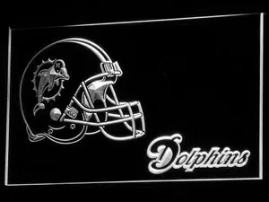 Miami Dolphins Helmet LED Neon Sign