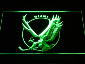 Miami Screaming Eagles Logo LED Neon Sign - Legacy Edition