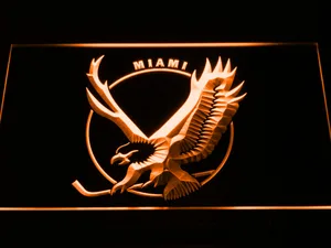 Miami Screaming Eagles Logo LED Neon Sign - Legacy Edition