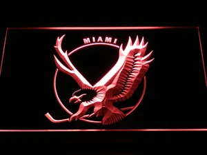 Miami Screaming Eagles Logo LED Neon Sign - Legacy Edition