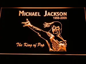 Michael Jackson 1958-2009 LED Neon Sign
