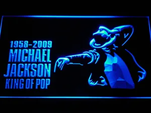 Michael Jackson King of Pop LED Neon Sign
