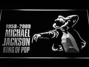 Michael Jackson King of Pop LED Neon Sign