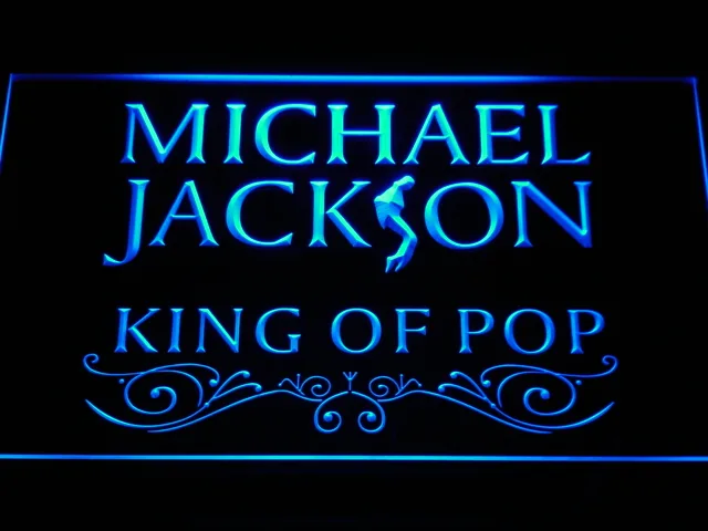 Michael Jackson King of Pop Text LED Neon Sign