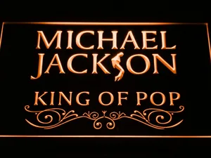 Michael Jackson King of Pop Text LED Neon Sign