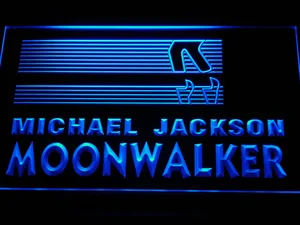 Michael Jackson Moonwalker Bars LED Neon Sign