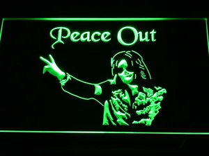 Michael Jackson Peace Out LED Neon Sign