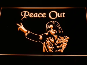 Michael Jackson Peace Out LED Neon Sign