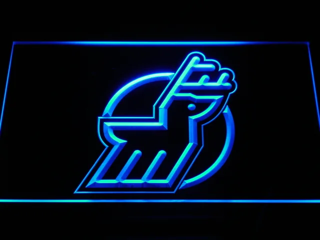 Michigan Stags Logo LED Neon Sign - Legacy Edition