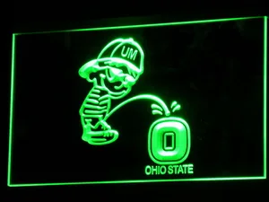 Michigan Wolverines Calvin LED Neon Sign