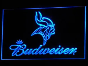 Minnesota Vikings Budweiser LED Neon Sign