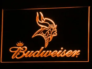 Minnesota Vikings Budweiser LED Neon Sign