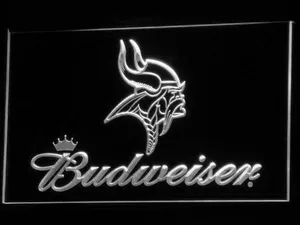Minnesota Vikings Budweiser LED Neon Sign
