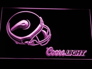 Minnesota Vikings Coors Light Helmet LED Neon Sign