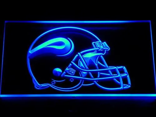 Minnesota Vikings Helmet LED Neon Sign