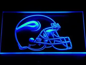 Minnesota Vikings Helmet LED Neon Sign