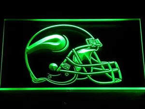 Minnesota Vikings Helmet LED Neon Sign